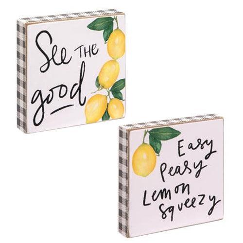 Easy Peasy Square Block 2 Asstd - The Fox Decor