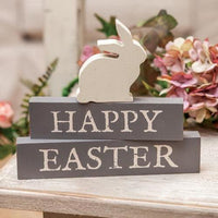 3 Set Happy Easter Block Stackers - The Fox Decor