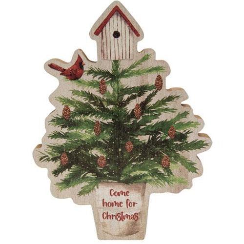 Come Home For Christmas Chunky Tree Sitter - The Fox Decor