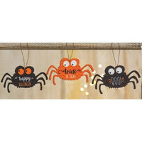 Spider Boo Ornament 3 Asstd - The Fox Decor