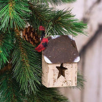 Tin Roof Star House Ornament - The Fox Decor