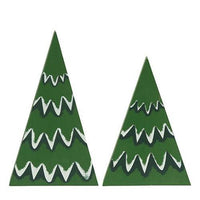 2 Set Chunky Snowy Christmas Trees - The Fox Decor