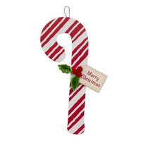 Merry Christmas Candy Cane Hanger - The Fox Decor