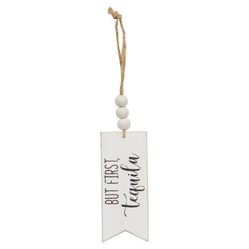 But First Beaded Drink Tag 4 Asstd - The Fox Decor