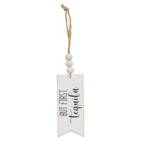 But First Beaded Drink Tag 4 Asstd - The Fox Decor