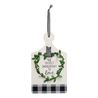 Secret Ingredient Is Love Cutting Board Sign - The Fox Decor