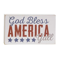 God Bless America Y'All Block - The Fox Decor