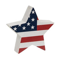 2 Set USA Flag Star Sitters - The Fox Decor