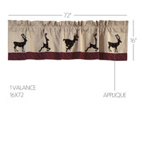 Wyatt Deer Valance Curtain 16x72