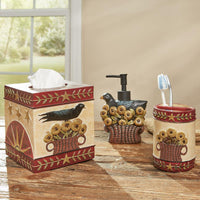 Folk Crow Bath Toothbrush Hold Set of 8 Park Designs - The Fox Decor