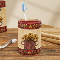 Folk Crow Bath Toothbrush Hold Set of 8 Park Designs - The Fox Decor