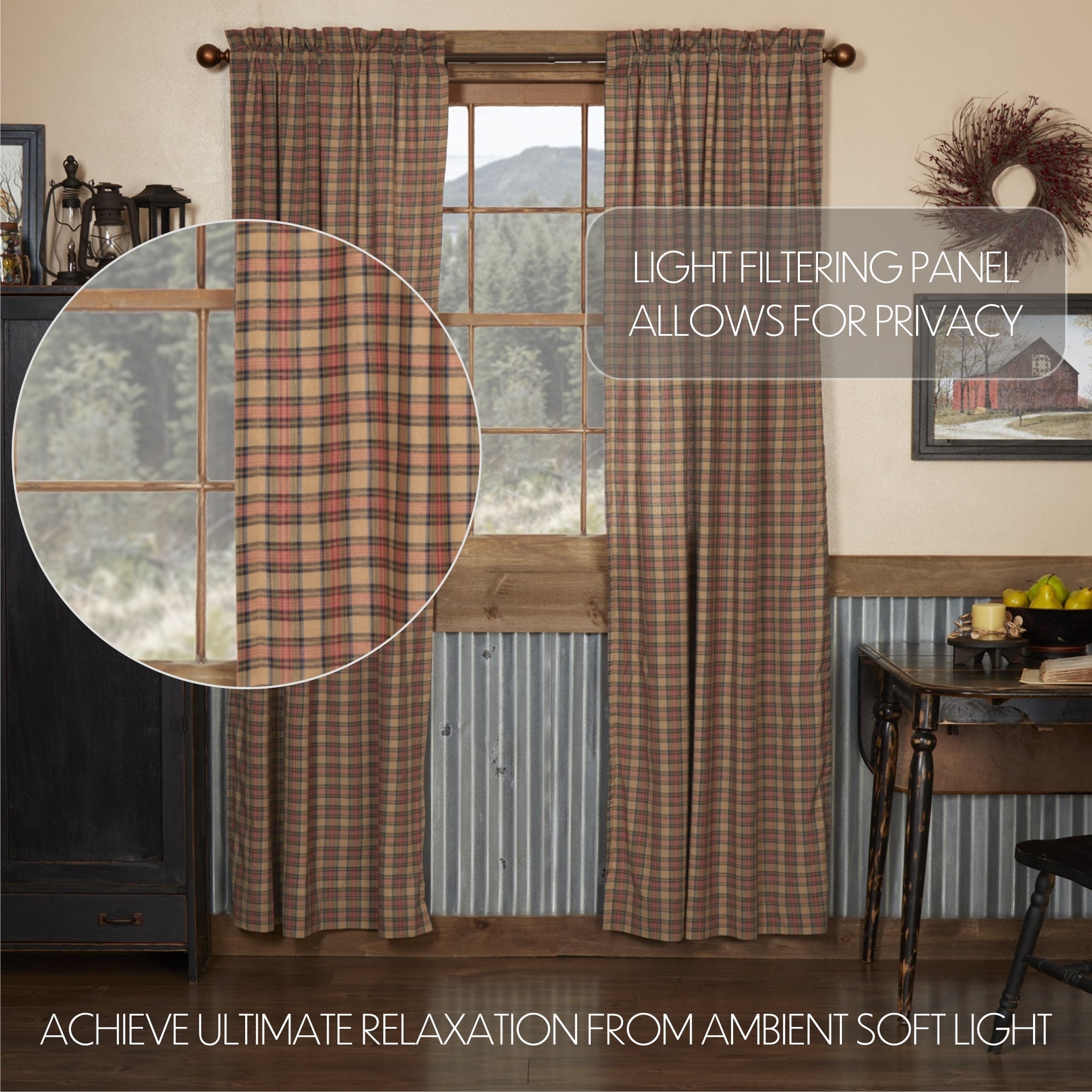 Crosswoods Panel Curtain Set of 2 84