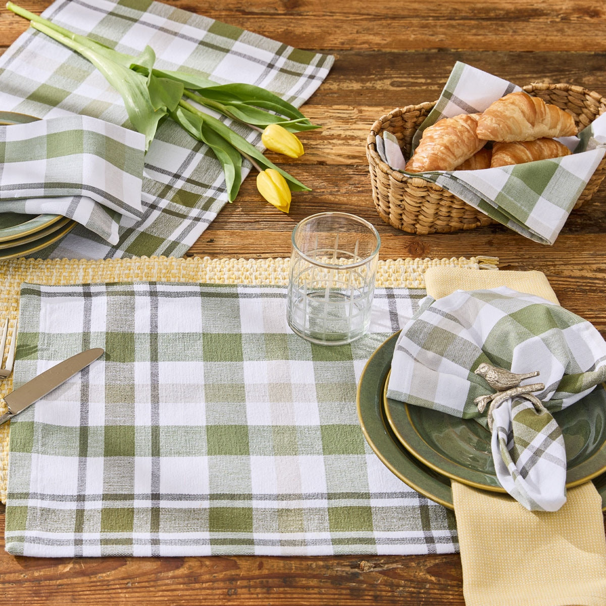Hayes Plaid Placemats - Set of 6 Park Designs