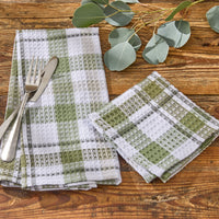 Hayes Plaid Dishcloths - Set of 6 Park Designs