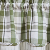 Hayes Plaid Lined Layered Valance - 72x16 Park Designs