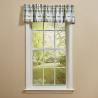 Hayes Plaid Lined Patch Valance - 60x14 Park Designs