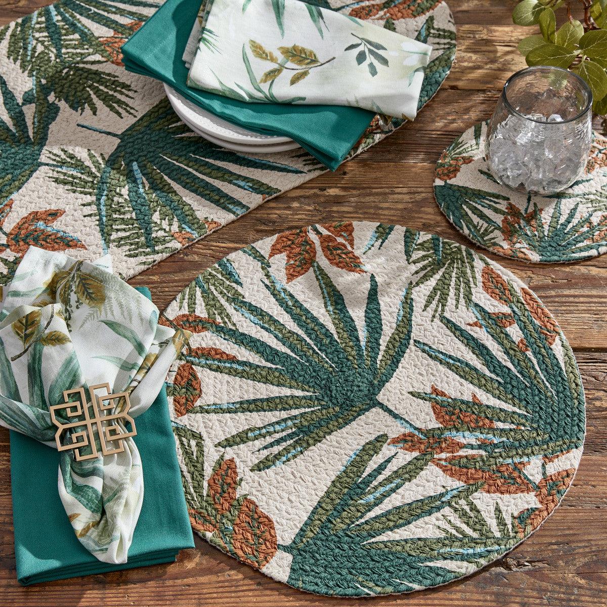 Patricia Heaton Home Palm Frond Braided Trivet Set of 6 Park Designs - The Fox Decor