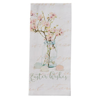 Spring In Bloom Easter Wishes Dishtowel Set of 6 Park Designs - The Fox Decor