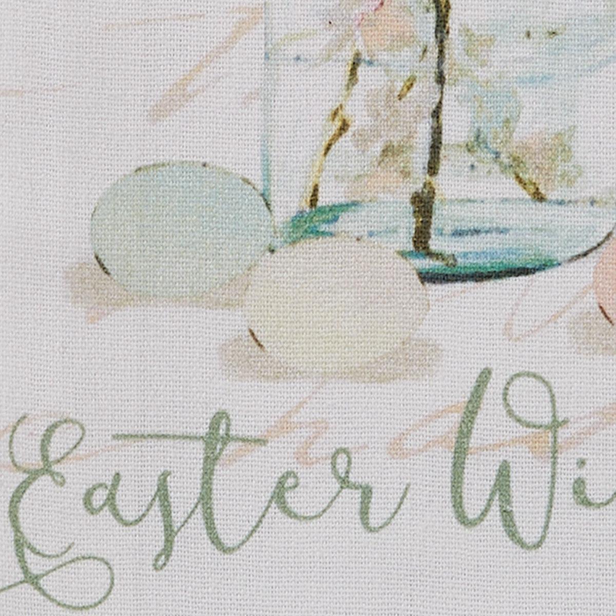 Spring In Bloom Easter Wishes Dishtowel Set of 6 Park Designs - The Fox Decor