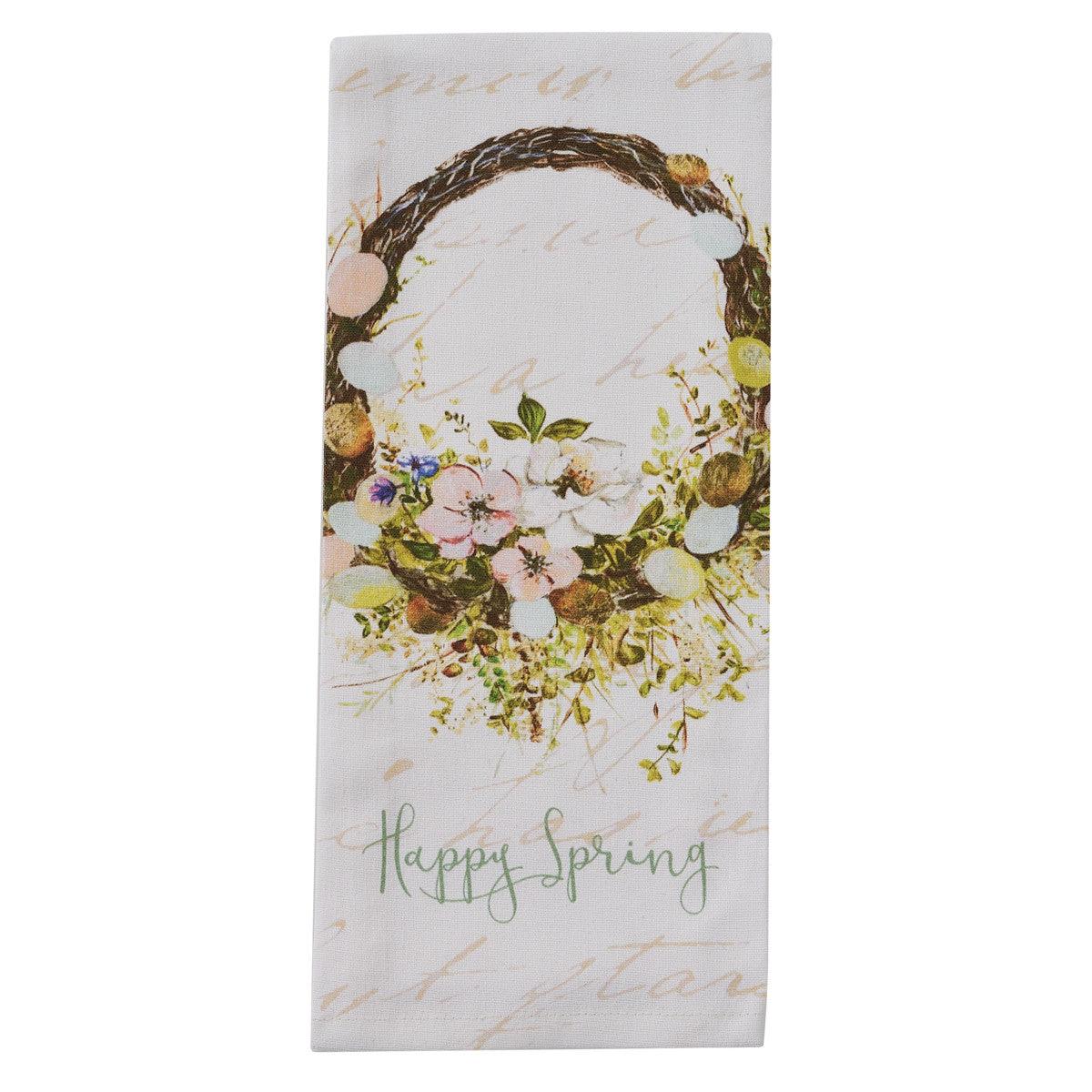 Spring In Bloom Happy Spring Dishtowel Set of 6 Park Designs - The Fox Decor