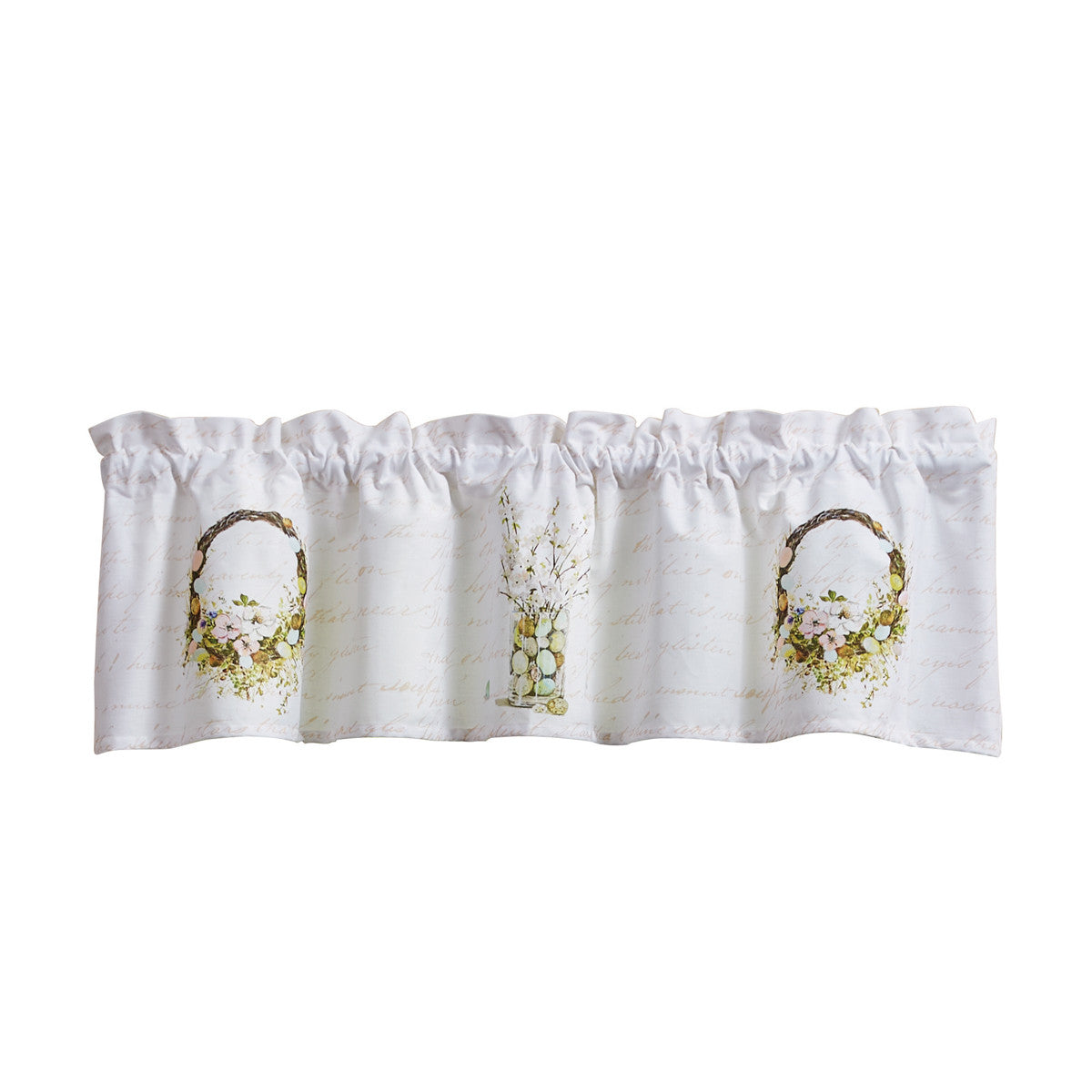 Spring In Bloom Valance 14"L Set of 2 Park Designs - The Fox Decor