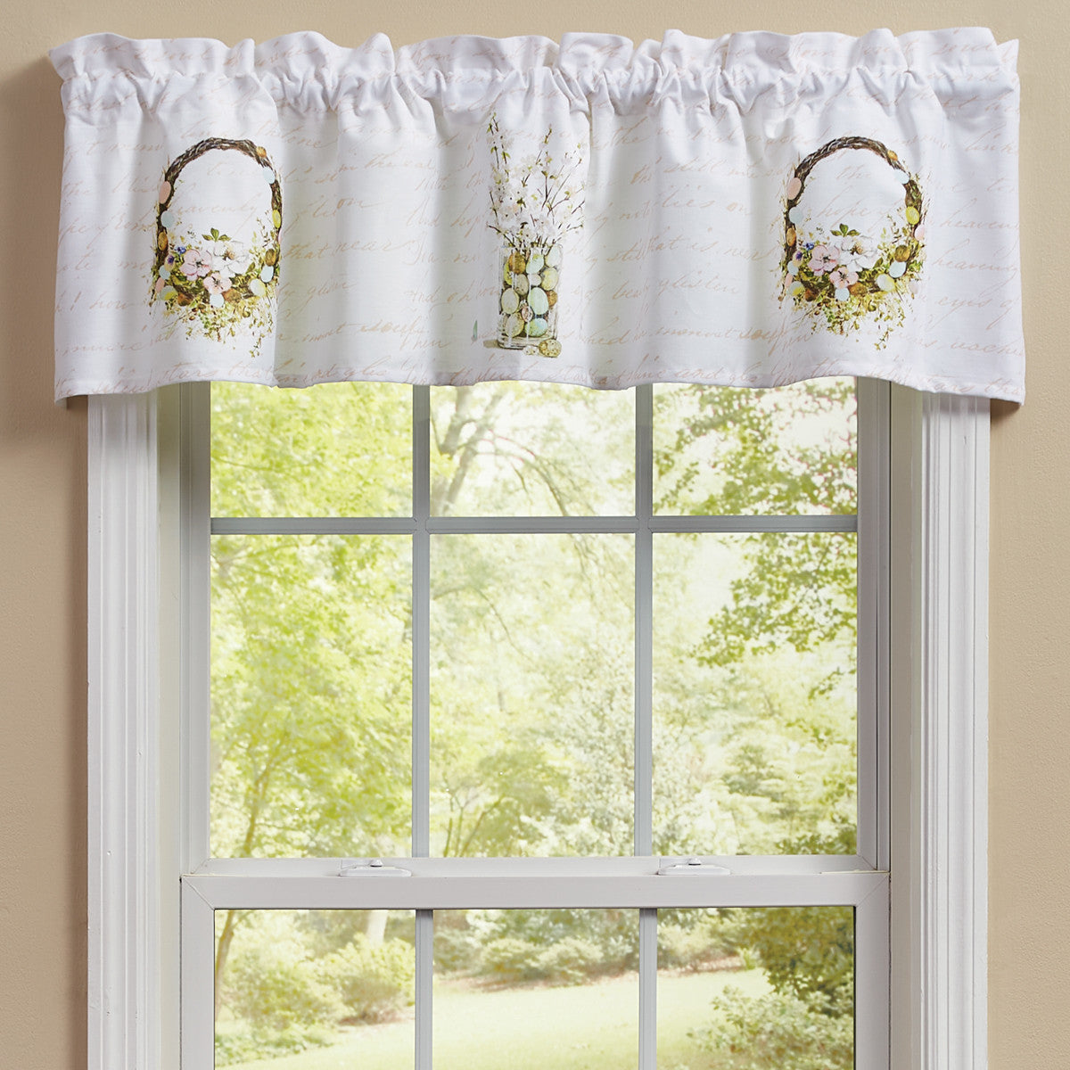 Spring In Bloom Valance 14"L Set of 2 Park Designs - The Fox Decor