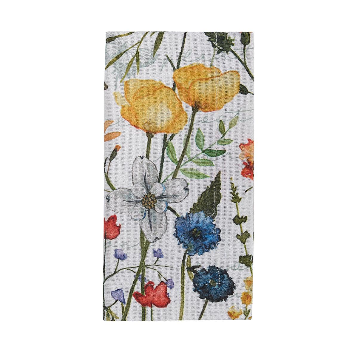 Wildflower Sketchbook Napkin Set of 4 Park Designs - The Fox Decor