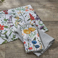 Wildflower Sketchbook Napkin Set of 4 Park Designs - The Fox Decor