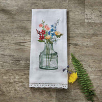 Wildflower Sketchbook Decorative Dishtowel Set of 2 Park Designs - The Fox Decor