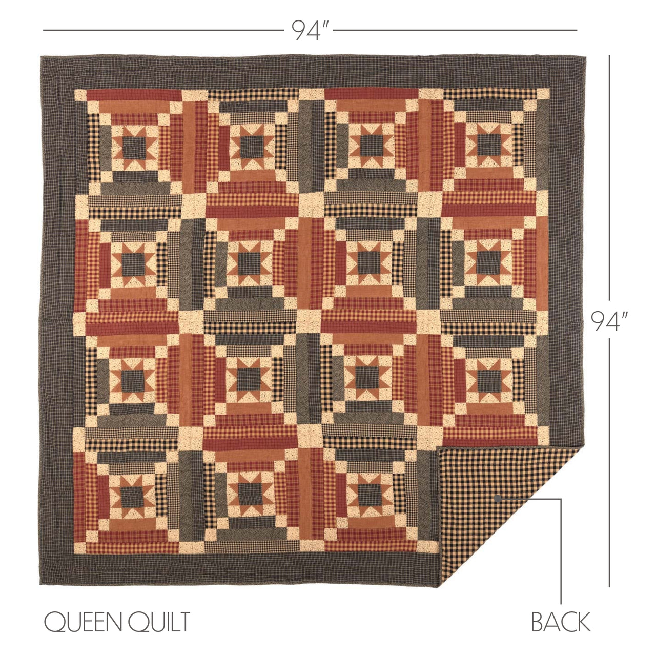 Maisie Queen Quilt 94Wx94L VHC Brands