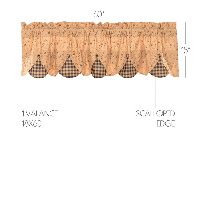 Maisie Valance Curtain 18x60 - The Fox Decor