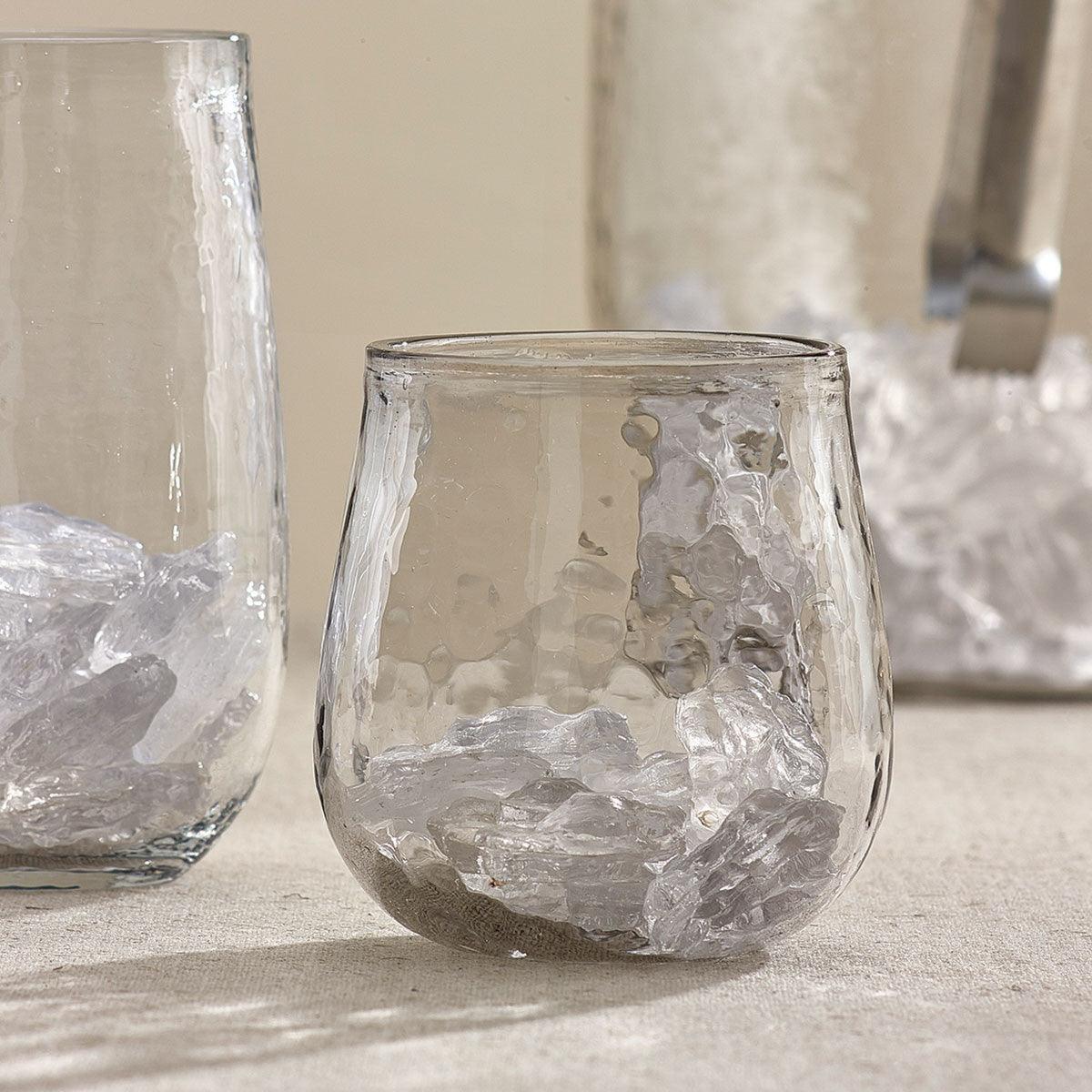 Textured Short Beverage Glass Set of 4 Park Designs - The Fox Decor