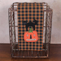 Black Cat Pumpkin Towel  Set of 2 ET842511