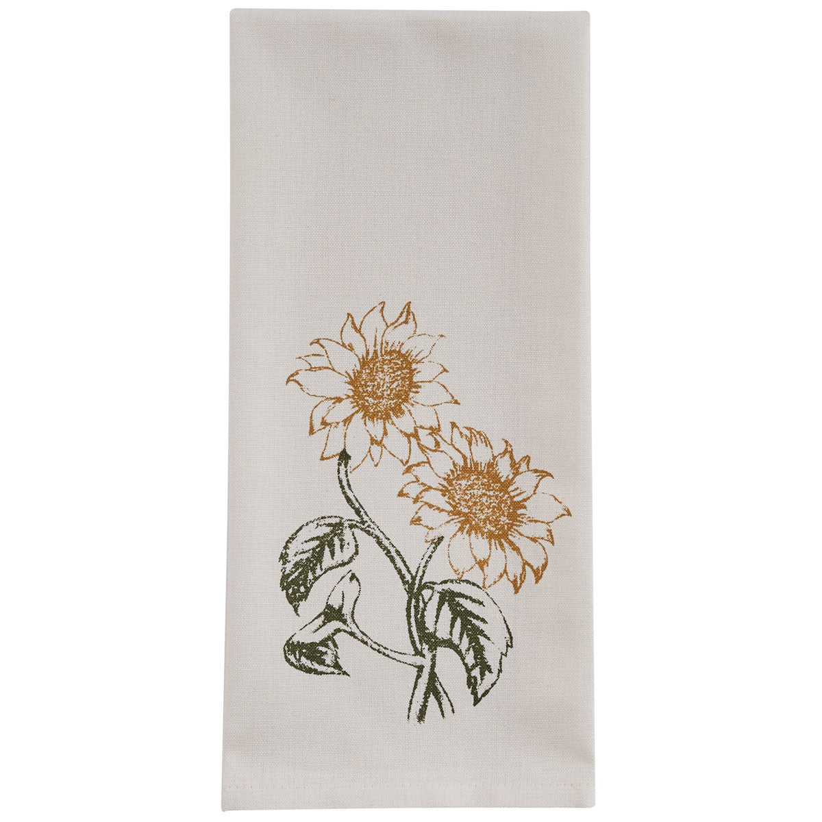 Double Sunflower Print Dishtowel Set of 6 Park Designs - The Fox Decor