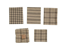 Thumbnail for Fieldstone Plaid 3 Dishtowels and 1 Dishcloth Set - Black Park Designs