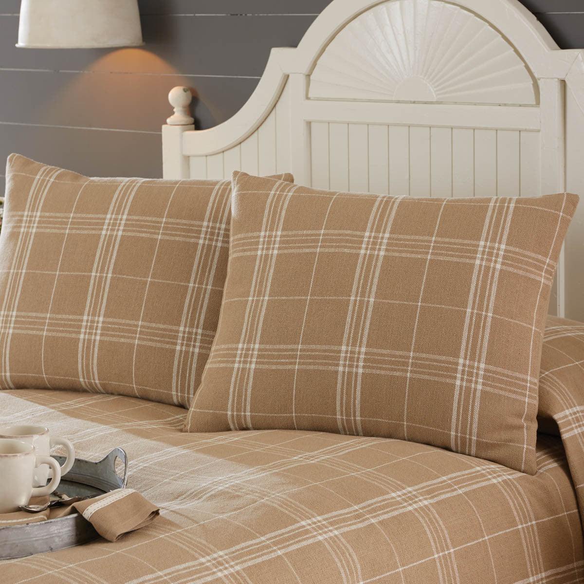 Fieldstone Plaid Standard Sham - Cream Park Designs - The Fox Decor