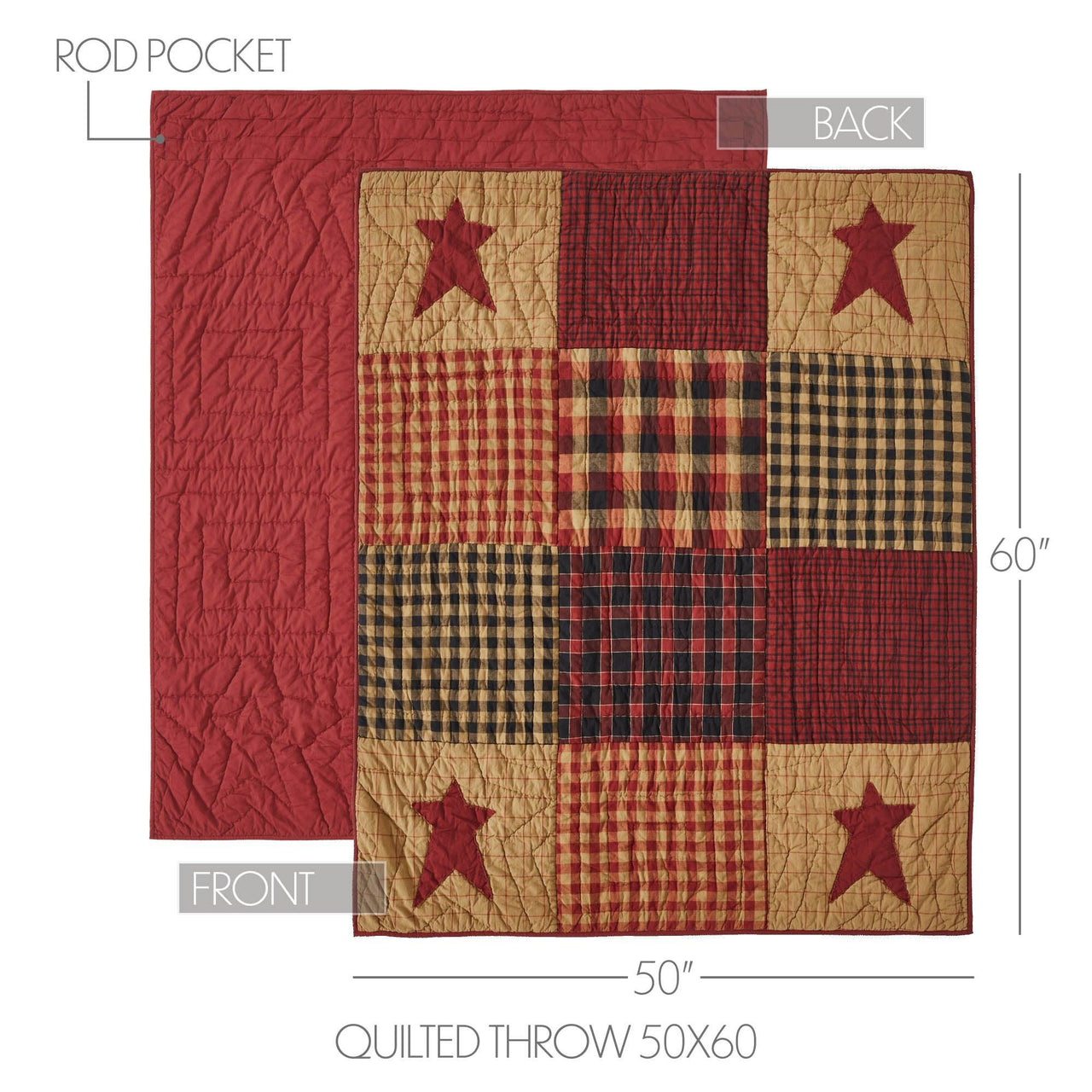 Connell Quilted Throw 50x60 - The Fox Decor