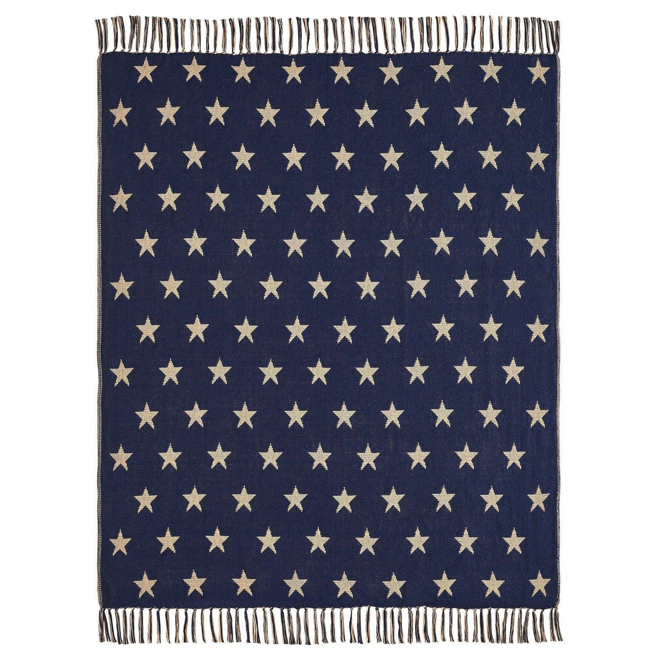 My Country Jacquard Stars Woven Throw 50x60 - The Fox Decor
