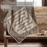 Custom House Black Tan Jacquard Quilted Lap Throw 34Wx34L - The Fox Decor