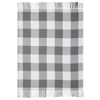 Annie Buffalo Check Grey Woven Throw 50x60 - The Fox Decor