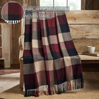 Heritage Farms Primitive Check Woven Throw 50x60 - The Fox Decor
