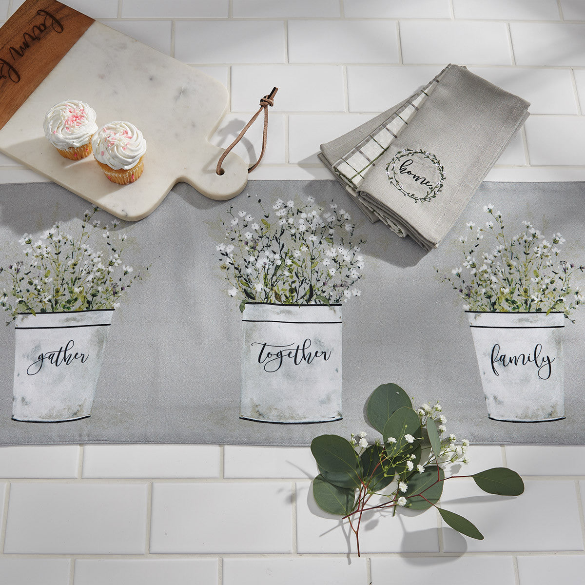 Bouquet Of Grace Table Runner 36" L Park Designs - The Fox Decor