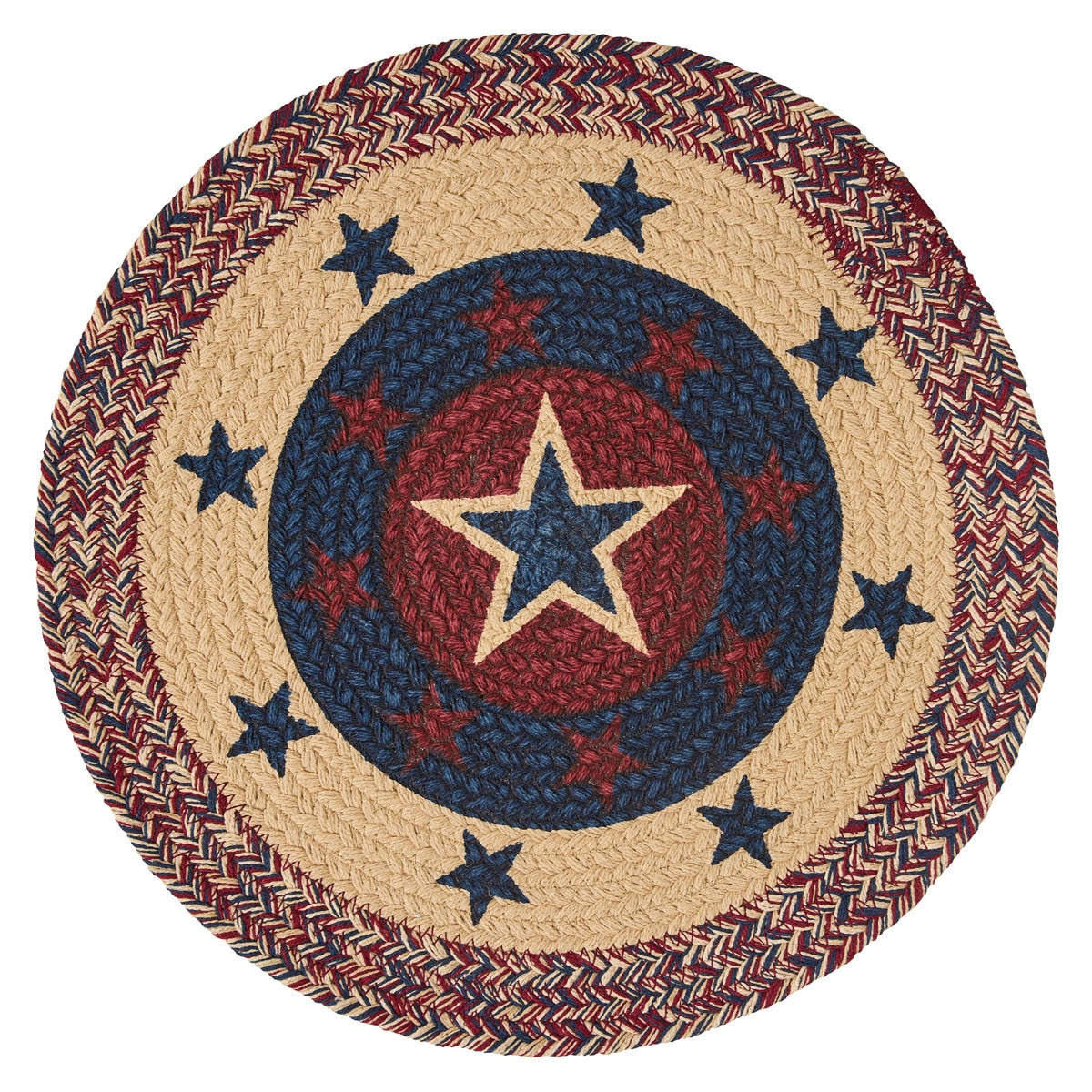 American Star Print Braided Placemat - Set of 6 Park Designs