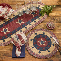 American Star Print Braided Placemat - Set of 6 Park Designs