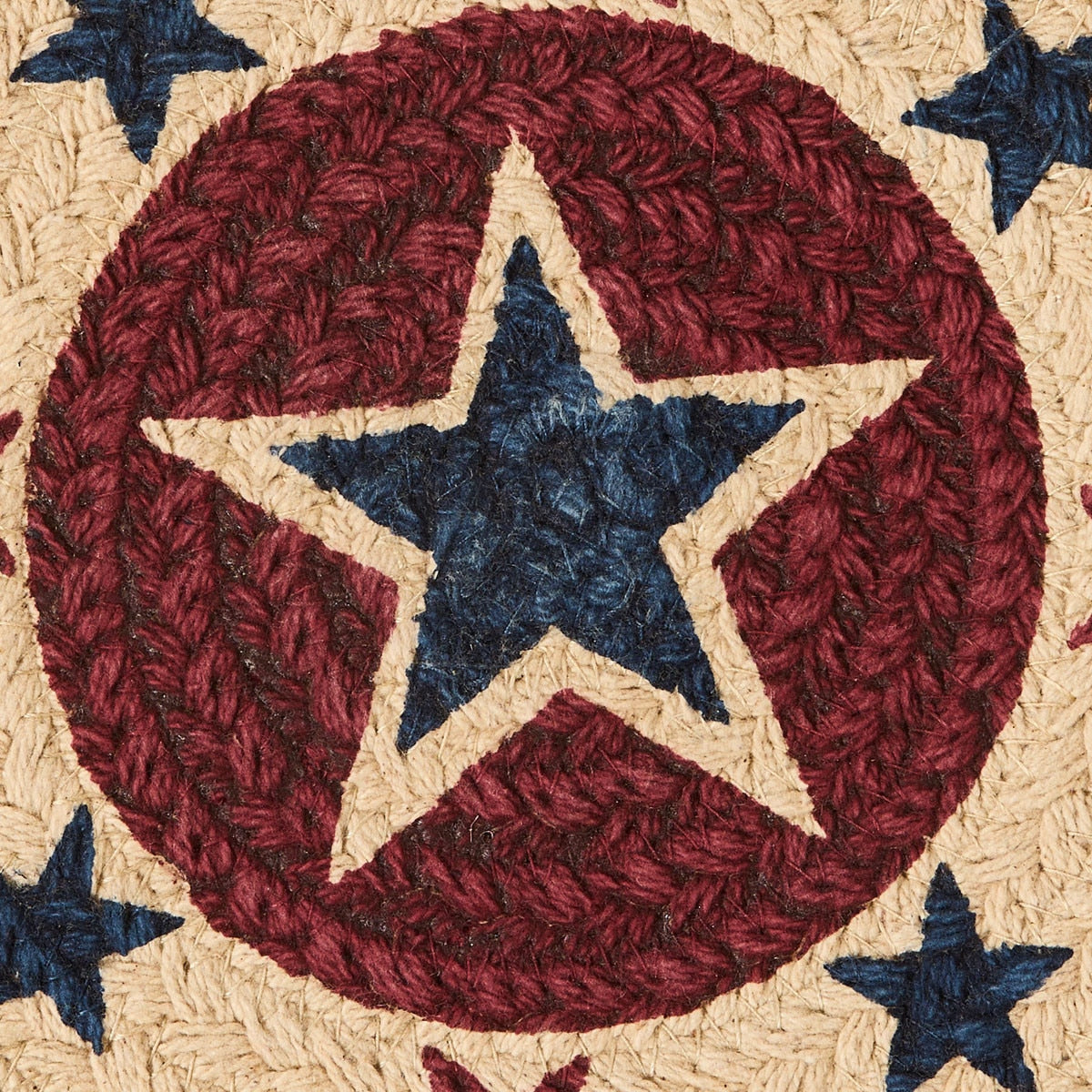 American Star Print Braided Trivet - Cumin Set of 6 Park Designs