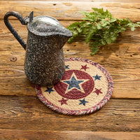 American Star Print Braided Trivet - Cumin Set of 6 Park Designs