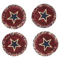 American Star Print Braided Coasters Set of 8 - Park Designs
