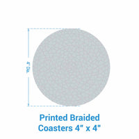 American Star Print Braided Coasters Set of 8 - Park Designs