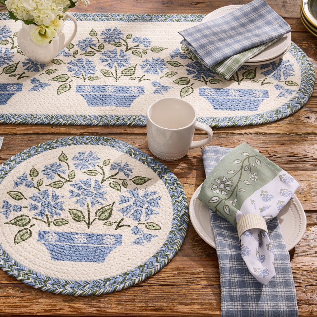Emmaline Braided Table Runner - Oval 15x36 Park Designs