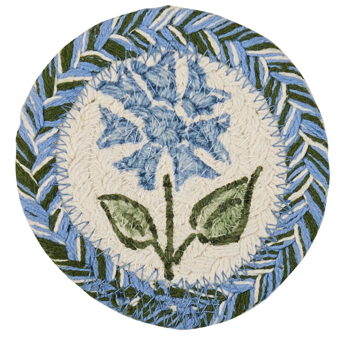 Emmaline Braided Coasters - 4" Set of 8 Park Designs